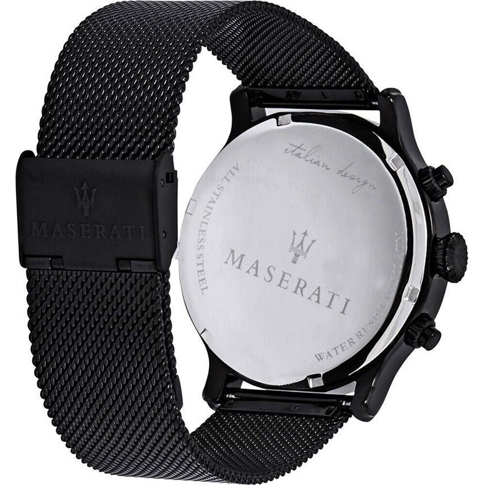 Maserati Epoca Black Steel Case with Milanese Strap Men'S Watch. R8873618006