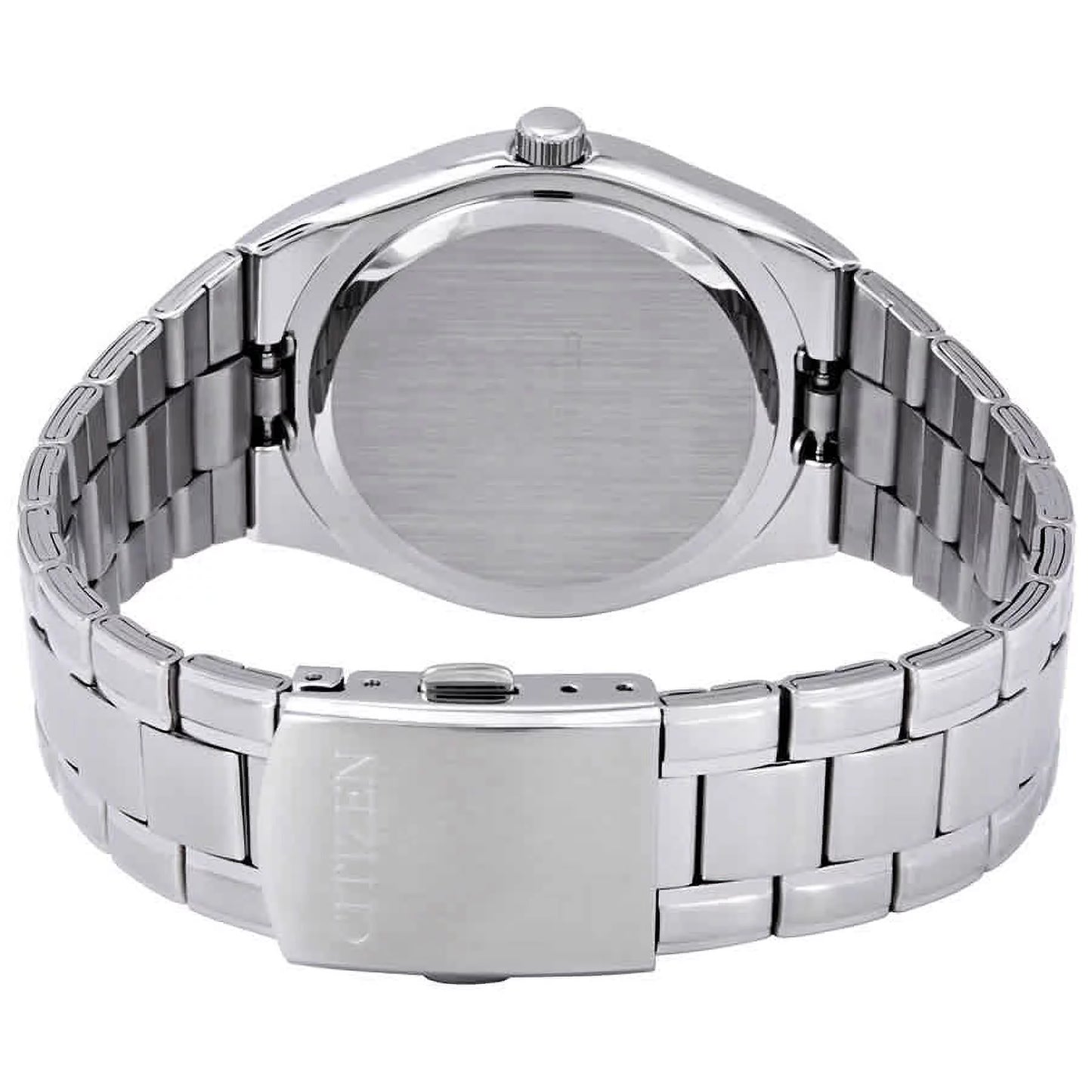 Men'S BI0950-51A Silver Steel Bracelet with Silver Analog Dial Watch NWT